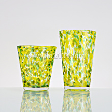 Confetti Rocks design glass tumbler